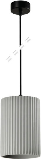 Inlight Grey Ceiling Light with E27 Socket 22x22x15cm 4062