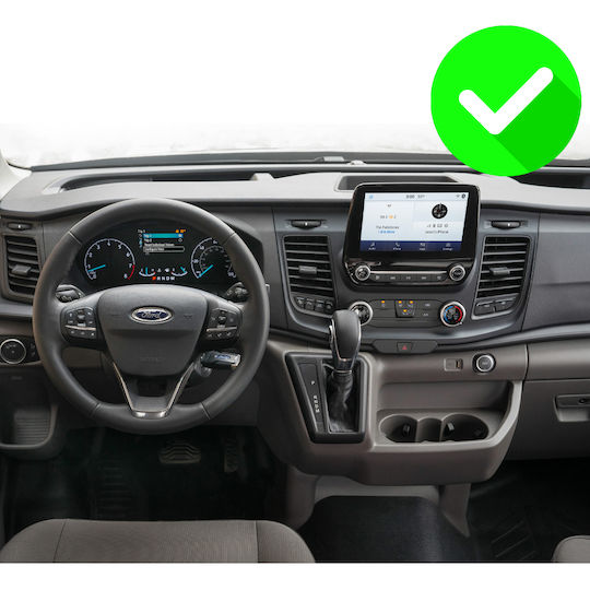 Carmedia Ηχοσύστημα Αυτοκινήτου για Ford Transit Custom / Tourneo Custom 2019 (Bluetooth/USB/WiFi/GPS/Apple-Carplay/Android-Auto) με Οθόνη Αφής 12.3"