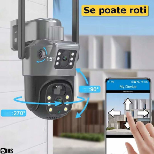 EC11 IP Dual Κάμερα Παρακολούθησης Wi-Fi 3+3MP Αδιάβροχη Μπαταρίας με Αμφίδρομη Επικοινωνία