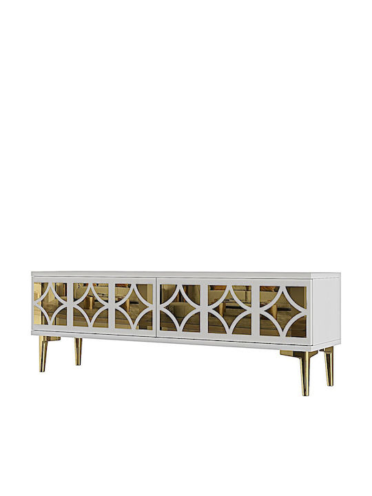 TV-Ständer Weiß M120xP30xH41cm SteweHome
