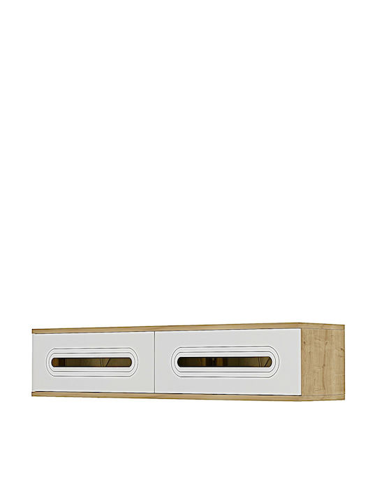 Έπιπλο Τηλεόρασης Λευκό Μ120xΠ30xΥ26cm
