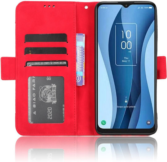 Книга Закалено стъкло Червен (TCL 40 NXTPAPER 5G)