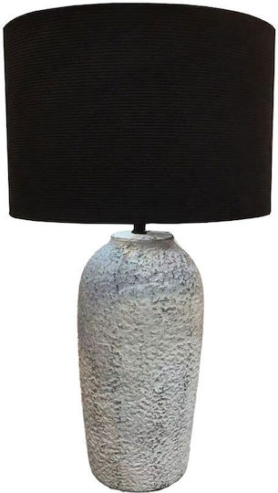 InTheBox Ceramic Table Lamp for Socket E27 with Black Shade and Gray Base