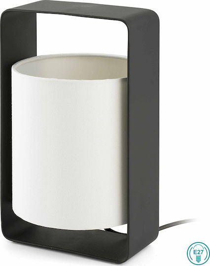 Faro Barcelona Metal Table Lamp for Socket E27 with Black Base