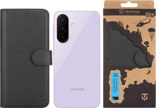 Tactical Field Notes Back Cover Leather / Plastic Black (Samsung Galaxy A27 5g)