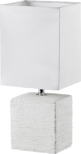 Trio Lighting Ceramic Table Lamp for Socket E14 with White Shade and Base