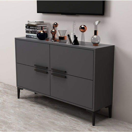 SteweHome TV-Ständer Grau M57.6xT30xH75cm