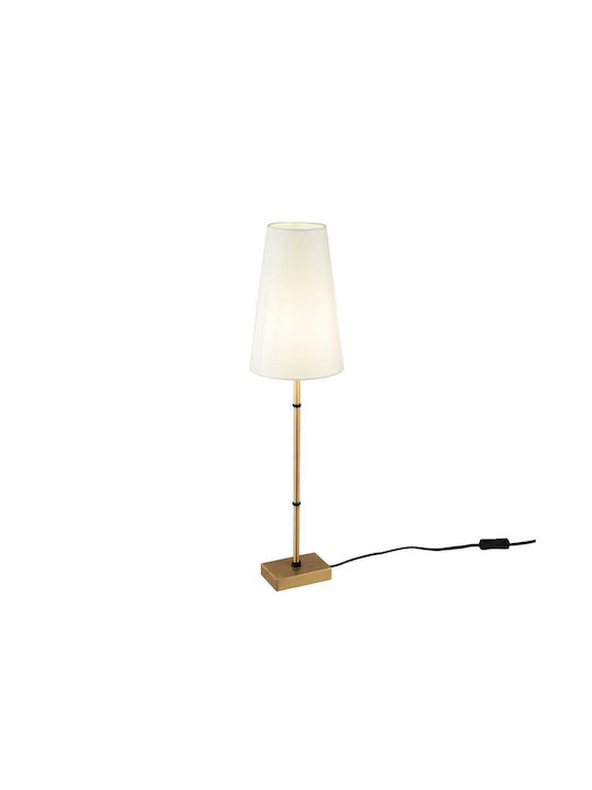 Maytoni Zaragoza Metal Table Lamp for Socket E14 with White Shade and Base
