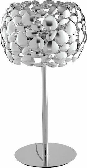 Fan Europe Metal Table Lamp for Socket E27 with Silver Shade and Base