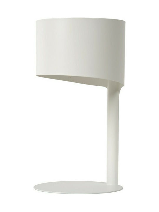 Lucide Lightning Knulle Μεταλλικό Πορτατίφ για Ντουί E14 με Λευκό Καπέλο και Βάση