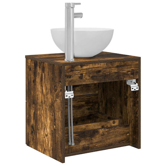 vidaXL Bathroom Vanity Unit With Sink L49.5xW35xH63cm Brown