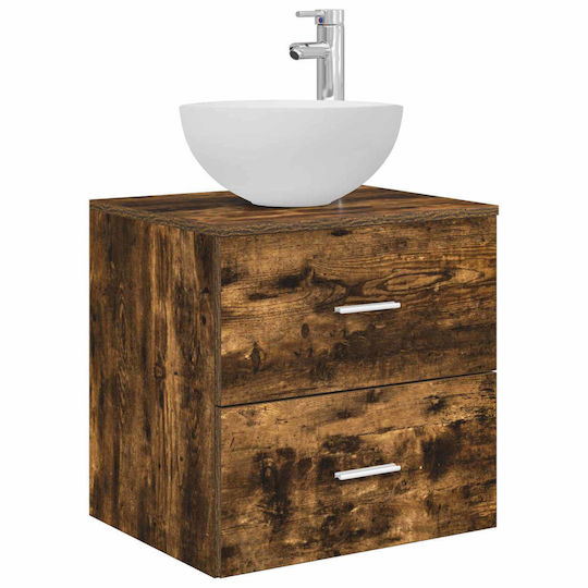 vidaXL Bathroom Vanity Unit With Sink L49.5xW35xH63cm Brown