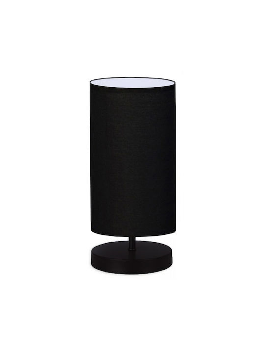 Megapap Winkler Wood Table Lamp for Socket E14 with Black Shade and Base
