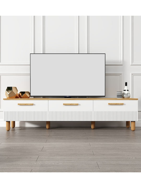 Έπιπλο Τηλεόρασης Πολύχρωμο Μ180xΠ30xΥ43cm