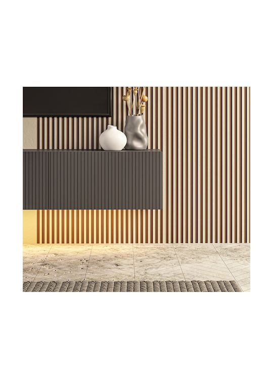 TV-Ständer mit LED-Beleuchtung aus Spanplatte M150xT31xH29cm