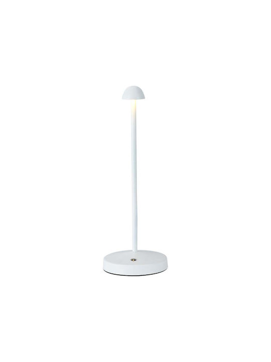 V-TAC Lămpi De Masă Metalice Led Încorporat Cu Abajur Alb Și Bază