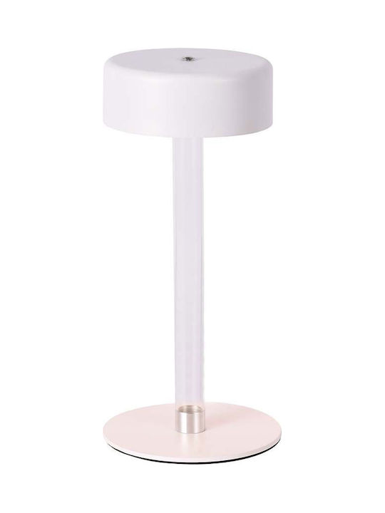 V-TAC Metal Lampă de masă LED cu Abajur Alb și Bază