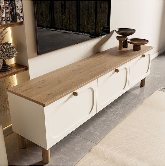 Floor-Standing Yellow TV Stand 180x35x50 cm