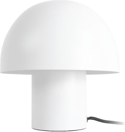 VK Lighting Настолна лампа за Цокъл E27 с Бял Абажур и Основа