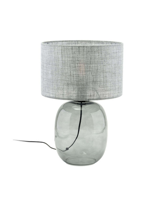 TK Lighting Table Lamp for Socket E27 with Gray Shade and Base