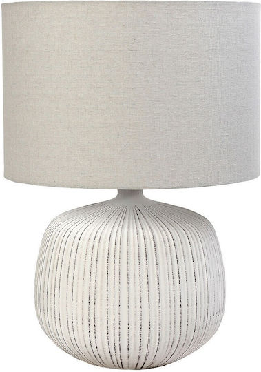 Espiel Ceramic Table Lamp with Beige Shade and Base Espiel Ceramic Table Lamp with Beige Shade and Base