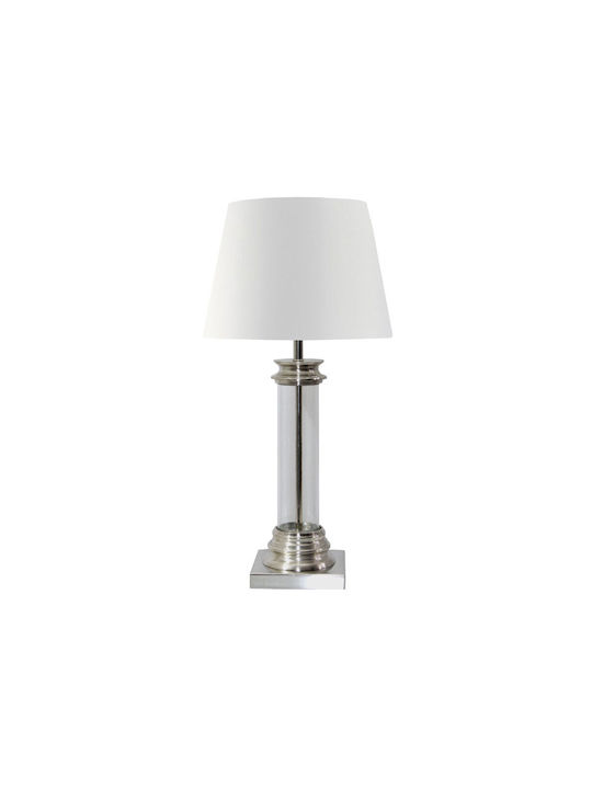 InTheBox Metal Table Lamp with Silver Shade and Base