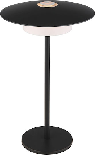Globo Lighting Πορτατίφ LED με Μαύρο Καπέλο και Βάση