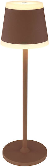 Globo Lighting Πορτατίφ LED με Μπρούτζινο Καπέλο και Βάση