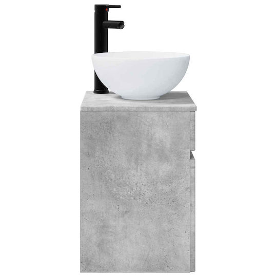 vidaXL Vanity Unit with Sink M39xD35xH63cm Gray