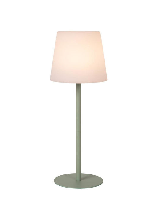 Lucide Lightning Tyon Πορτατίφ LED με Λευκό Καπέλο και Πράσινη Βάση