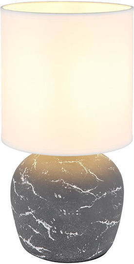 Globo Lighting Πλαστικό Πορτατίφ για Ντουί E14 με Γκρι Καπέλο και Βάση
