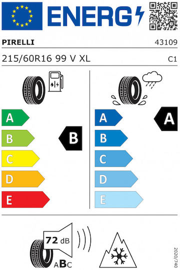 Pirelli Cinturato 215/60R16 99V XL Λάστιχο 4 Εποχών για Επιβατικό Αυτοκίνητο