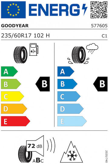 Goodyear Vector 4Seasons Gen-3 235/60R17 102H XL Λάστιχο 4 Εποχών για Επιβατικό Αυτοκίνητο