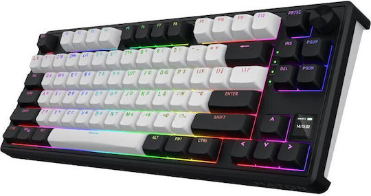 HATOR Skyfall Mag Ultima 8k Ασύρματο Ηall Effect Gaming Πληκτρολόγιο Tenkeyless με Magnetic διακόπτες και RGB φωτισμό (Αγγλικό US) Aurum Ice Magnetic