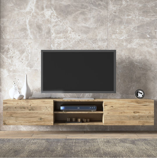 Brown TV Stand L180xD30xH30cm
