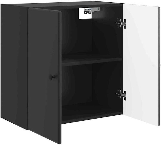 Dulap Suspendat Negru 59x31x60 cm
