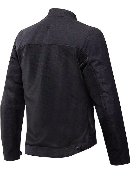 Dainese Alfama Air Tex Herren Winter Reitjacke Dunkelgrau/Schwarz