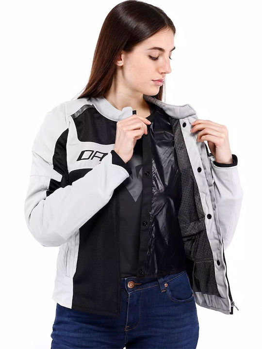 Dainese Air Frame 3 Summer Women's Riding Jacket Light Gray/Light Gray/Black