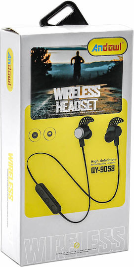 Andowl QY-9058 In-ear Bluetooth Handsfree Ακουστικά Μαύρα