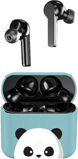 I-Total XL2045 In-Ear Bluetooth-Freisprecheinrichtung Kopfhörer mit Ladeetui Panda