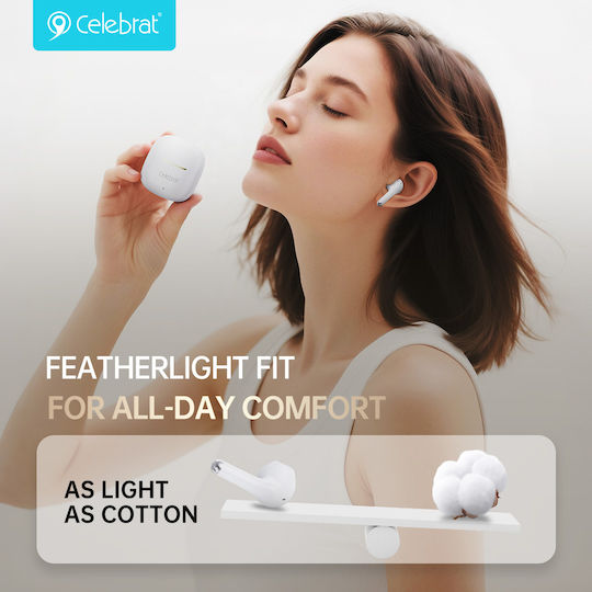 Celebrat W79 Earbud Bluetooth Handsfree Headphones with Charging Case Black