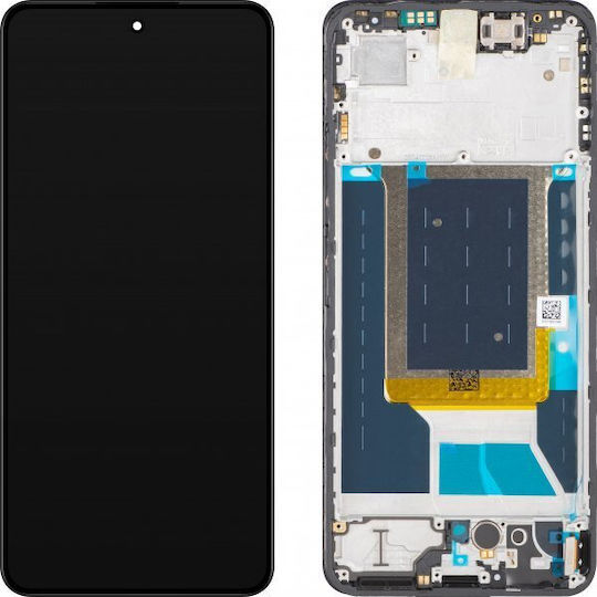 Realme Οθόνη με Μηχανισμό Αφής και Πλαίσιο για Realme 14 5G RMX5075 (Μαύρο)