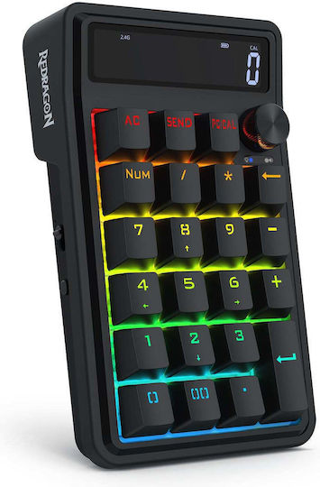 Redragon Cove K733 Gaming KeyPad με RGB φωτισμό (Αγγλικό US)