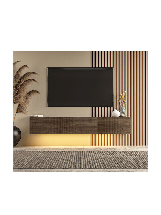 TV-Ständer mit LED-Beleuchtung aus Spanplatte M150xT31xH29cm SteweHome