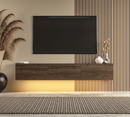 TV Stand with LED Lighting Synthetic Wood M150xD31xH29cm