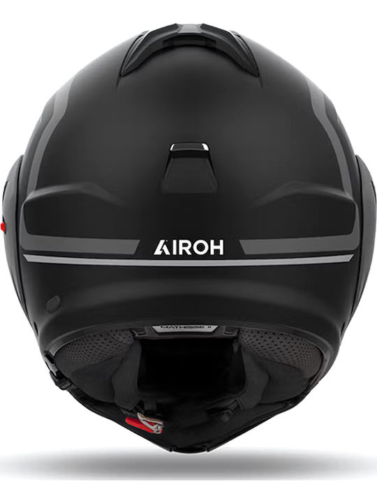 Airoh Mathisse II Genius Grey Matt Motorcycle Helmet Flip-Up ECE 22.06 1680gr with Pinlock and Sun Visor