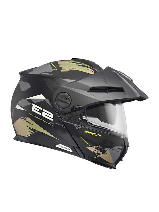 Schuberth E2 Adventure Trail Green Κράνος Μηχανής Flip-Up ECE 22.06 1644gr