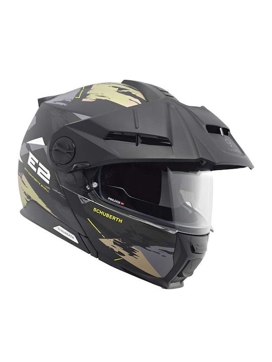 Schuberth E2 Adventure Trail Green Κράνος Μηχανής Flip-Up ECE 22.06 1644gr