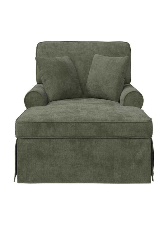 Recliner Fabric Green L157xW91xH91cm