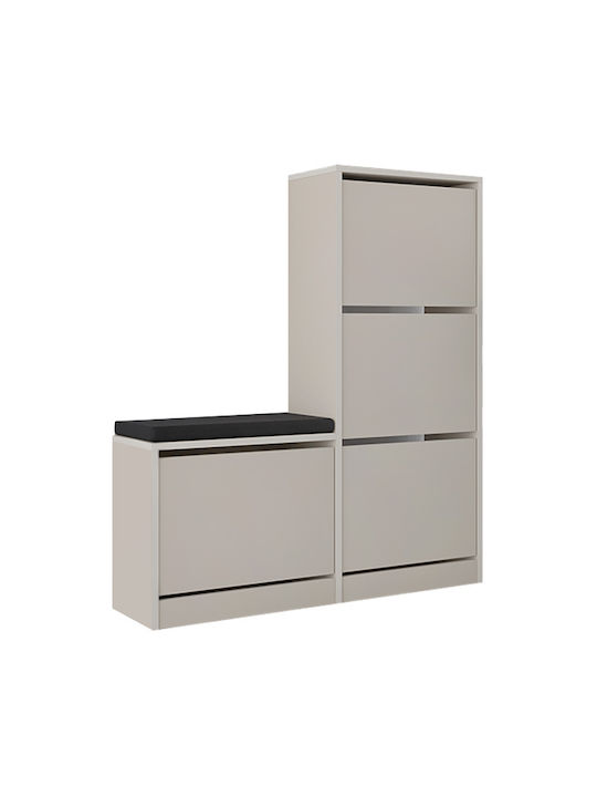 Holz Schuhorganisator Dude 104.8x26x118.5cm